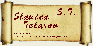 Slavica Telarov vizit kartica